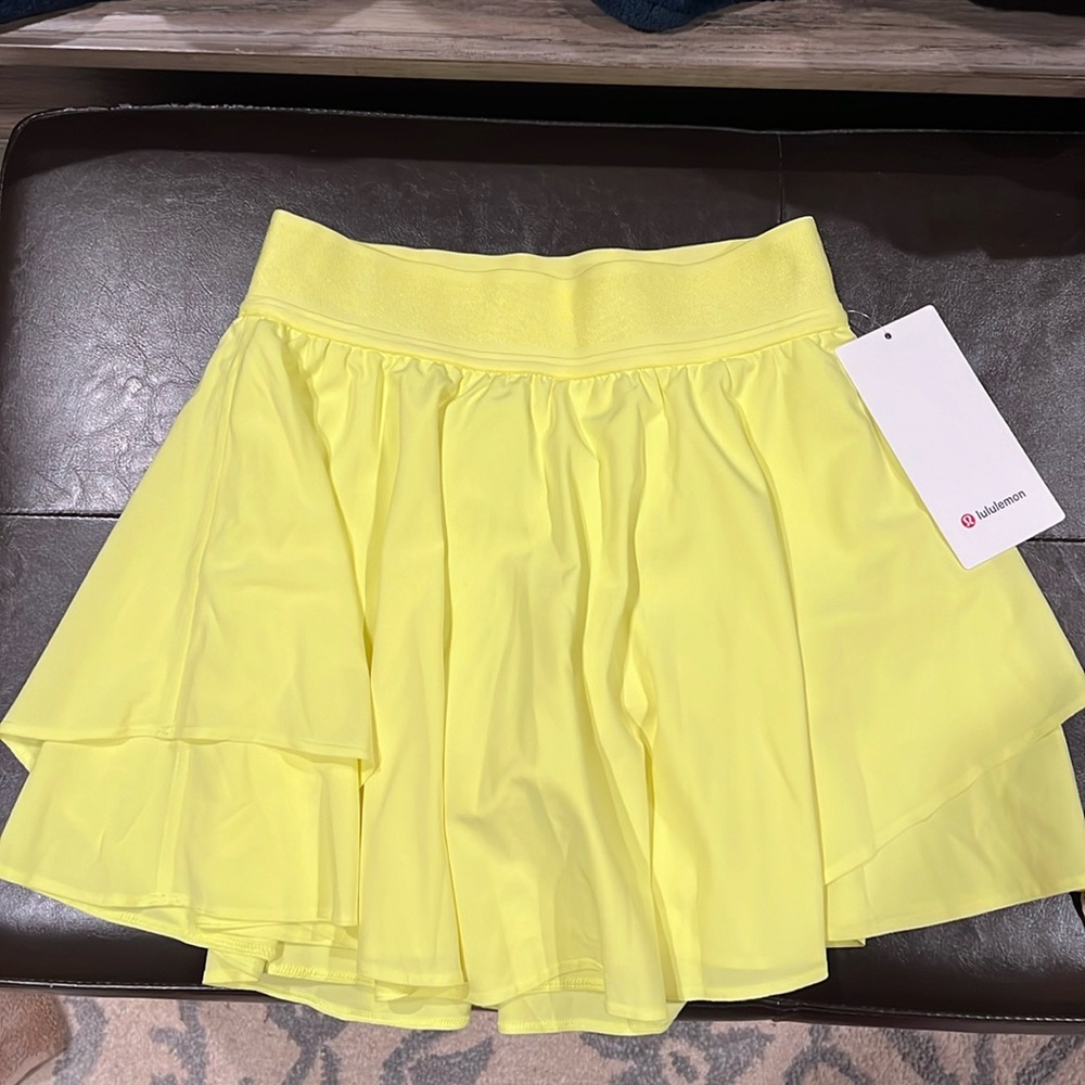 Lululemon Athletica Bright Yellow Circle Skirt